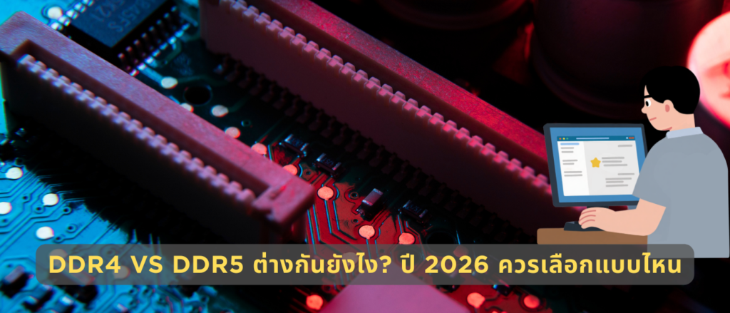 DDR4 VS DDR5 ต่างกันยังไง? xu 2026 ควรเลือกเเบบไหน